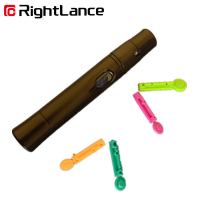 Czarny 28g bezbolesny Diabates Freestyle Lite Lancet Pen Plastikowy lancet do krwi 9 ustawień głębokości